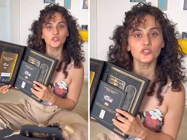 Taapsee Pannu reveals the hamper of the 67th Wolf777news Filmfare Awards 2022