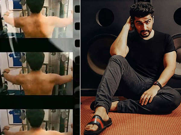Arjun Kapoor works out in a gym and flaunts his toned back on Instagram
