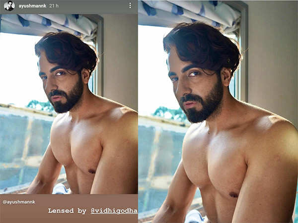 Ayushmann Khurrana goes shirtless and sets social media on fire